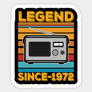 LEGEND VINTAGE 1972 Sticker